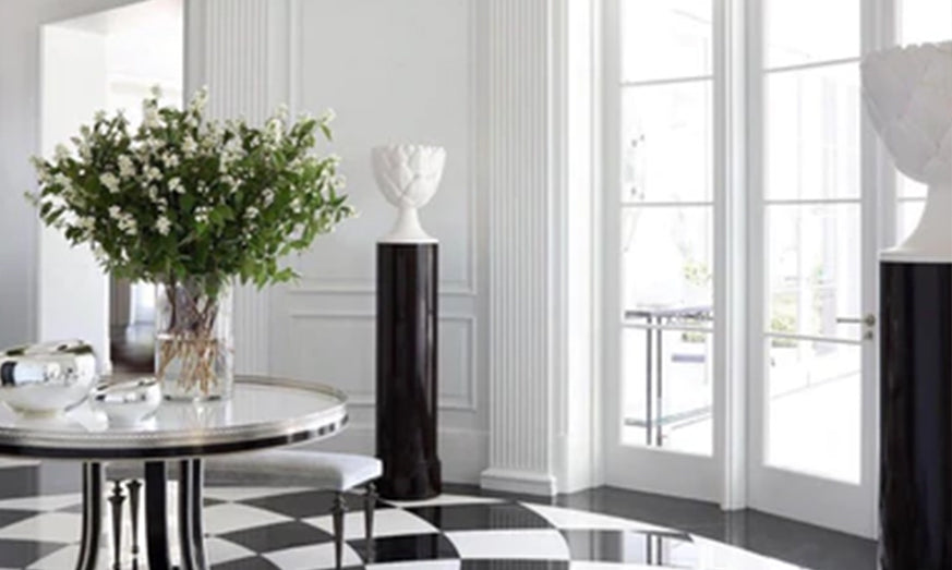 Make a Statement with Black and White Flooring
