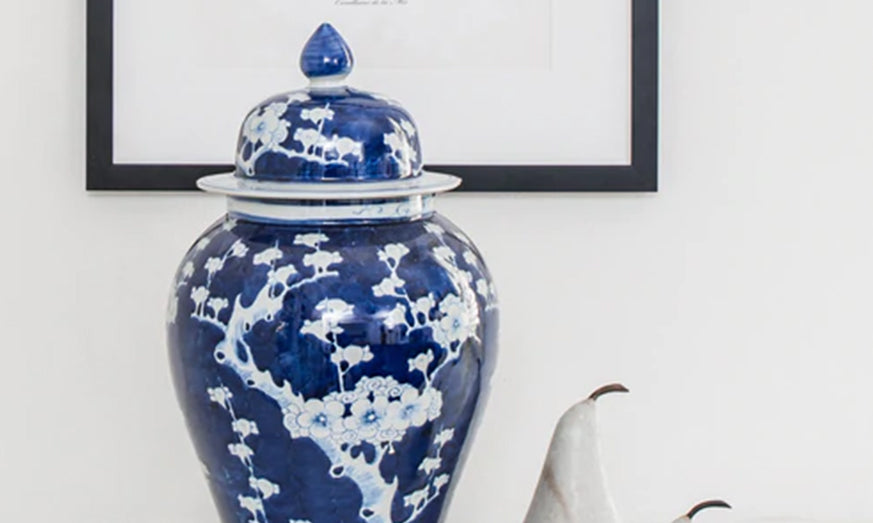 Tips & Inspiration on Styling and Blue & White Ginger Jars and Vases
