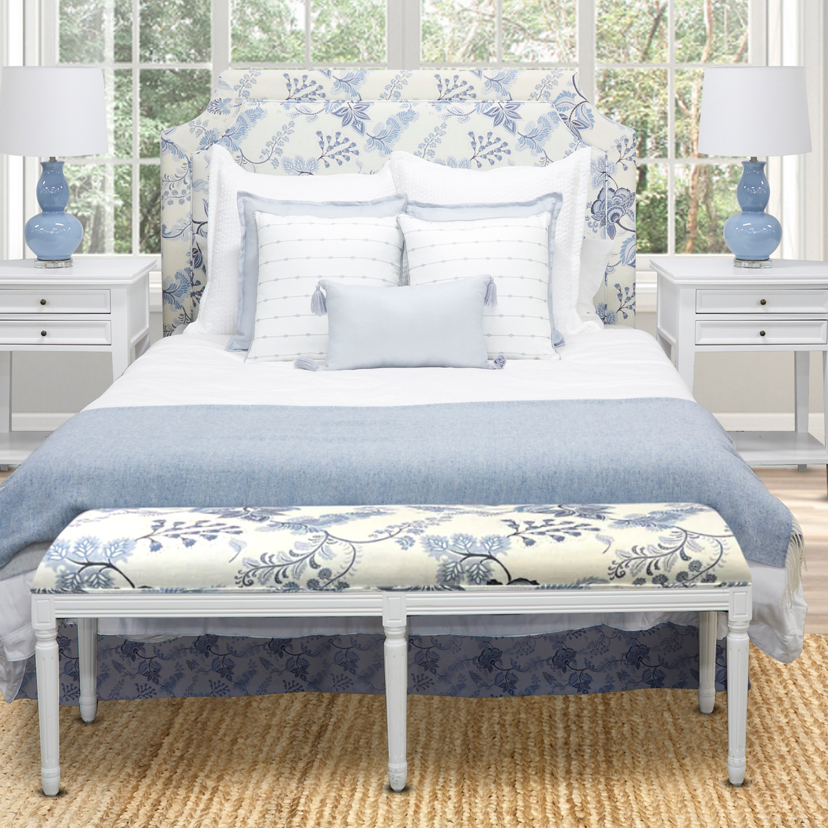Bloom Linen Bed Ottoman