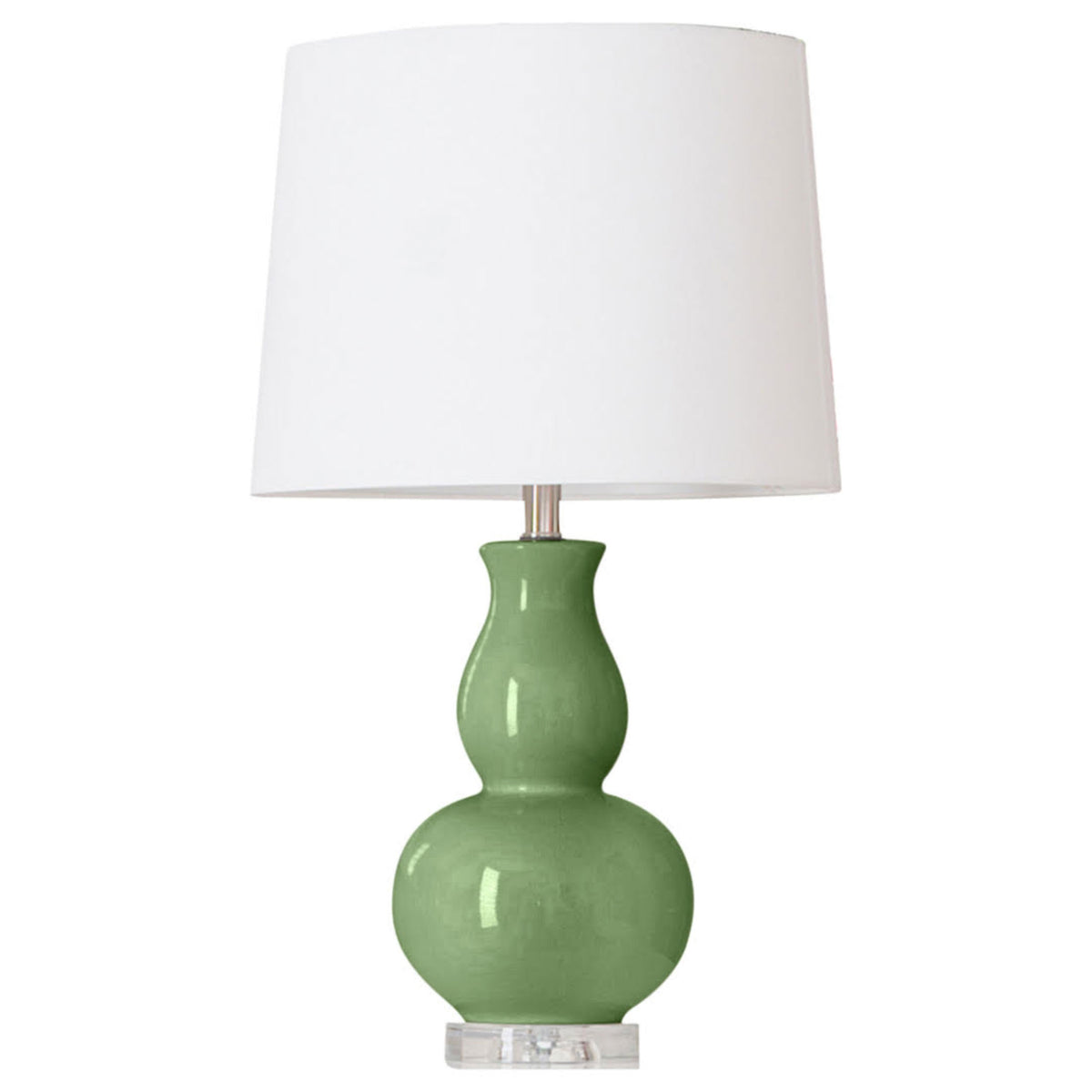 Forest Green Ceramic Lamp - 3 Shade Options