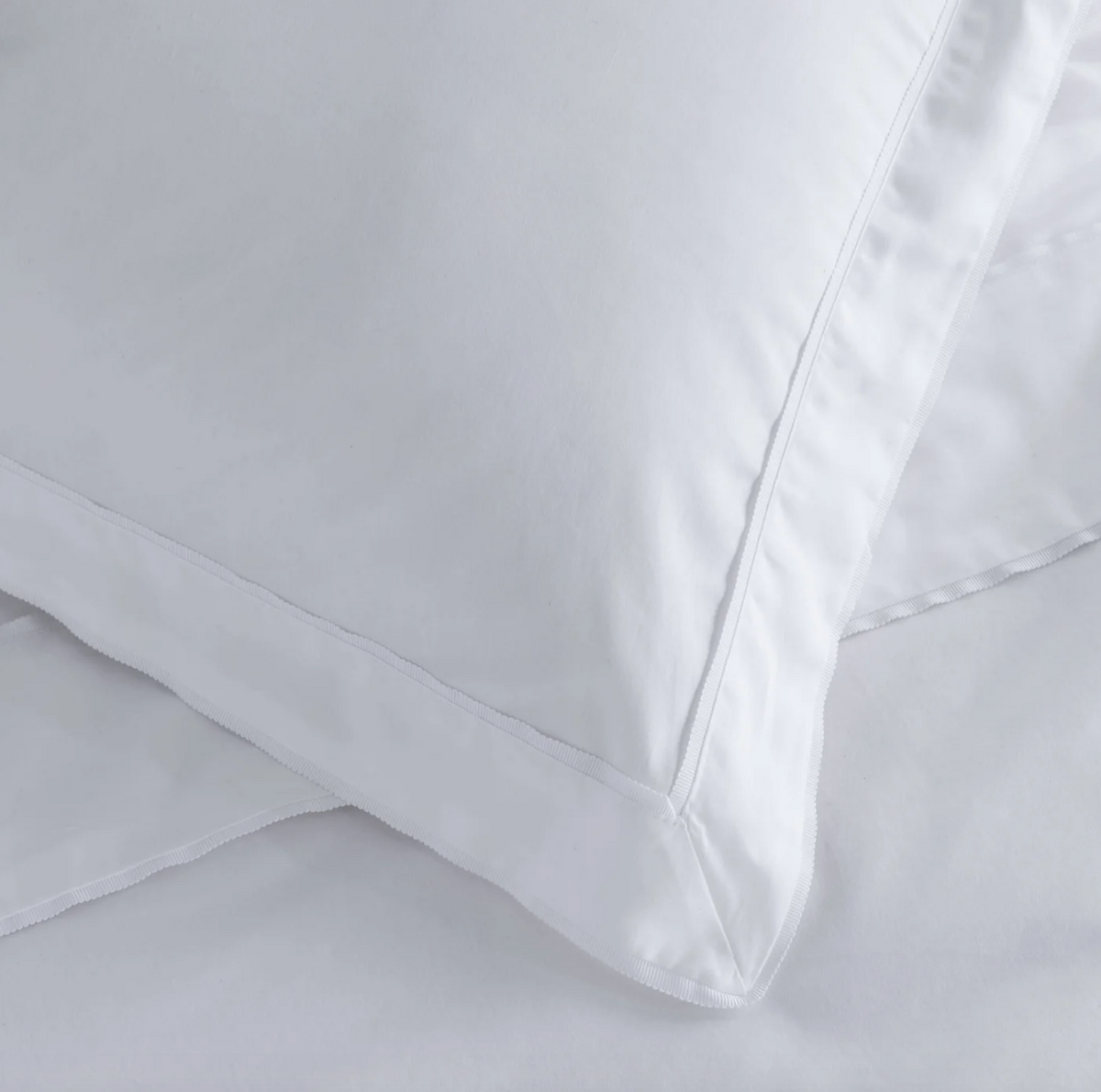 White Cotton Pillowcases - 2 x Euro pillowcases left