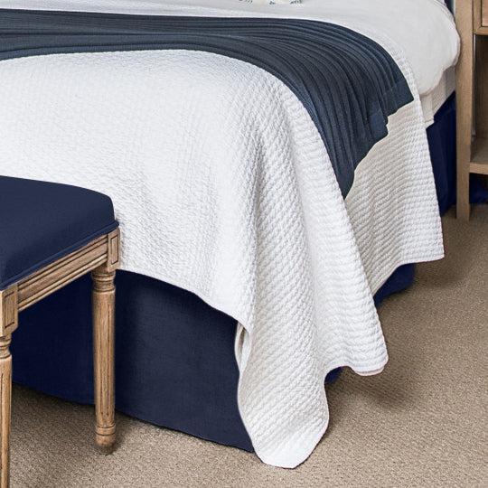White Cotton Bedspread &amp; Pillowcases