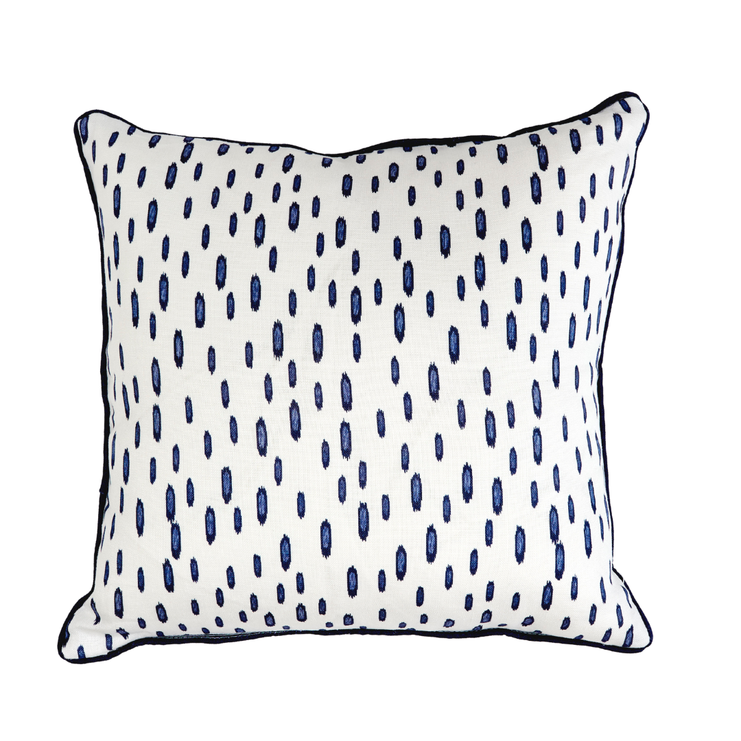 Navy Pebble Cushion - Square - OVERSTOCK