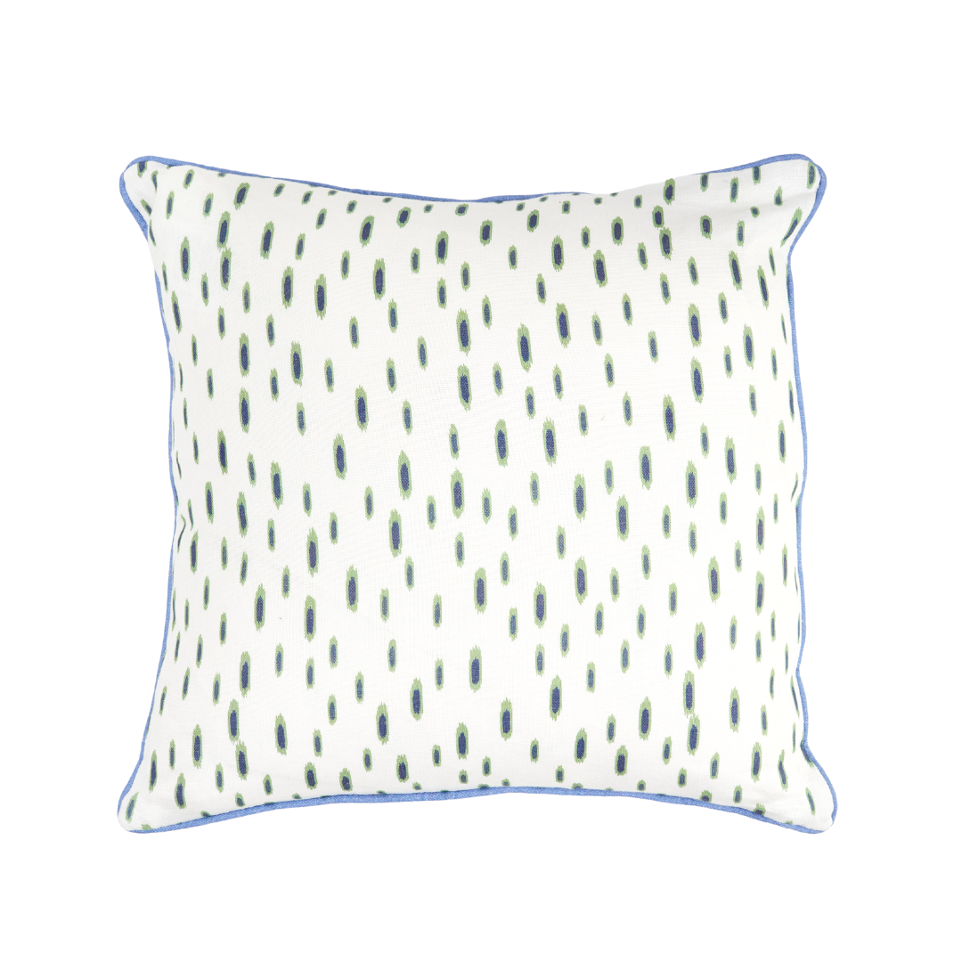 Green/Navy Pebble Cushion Cover -  2 left