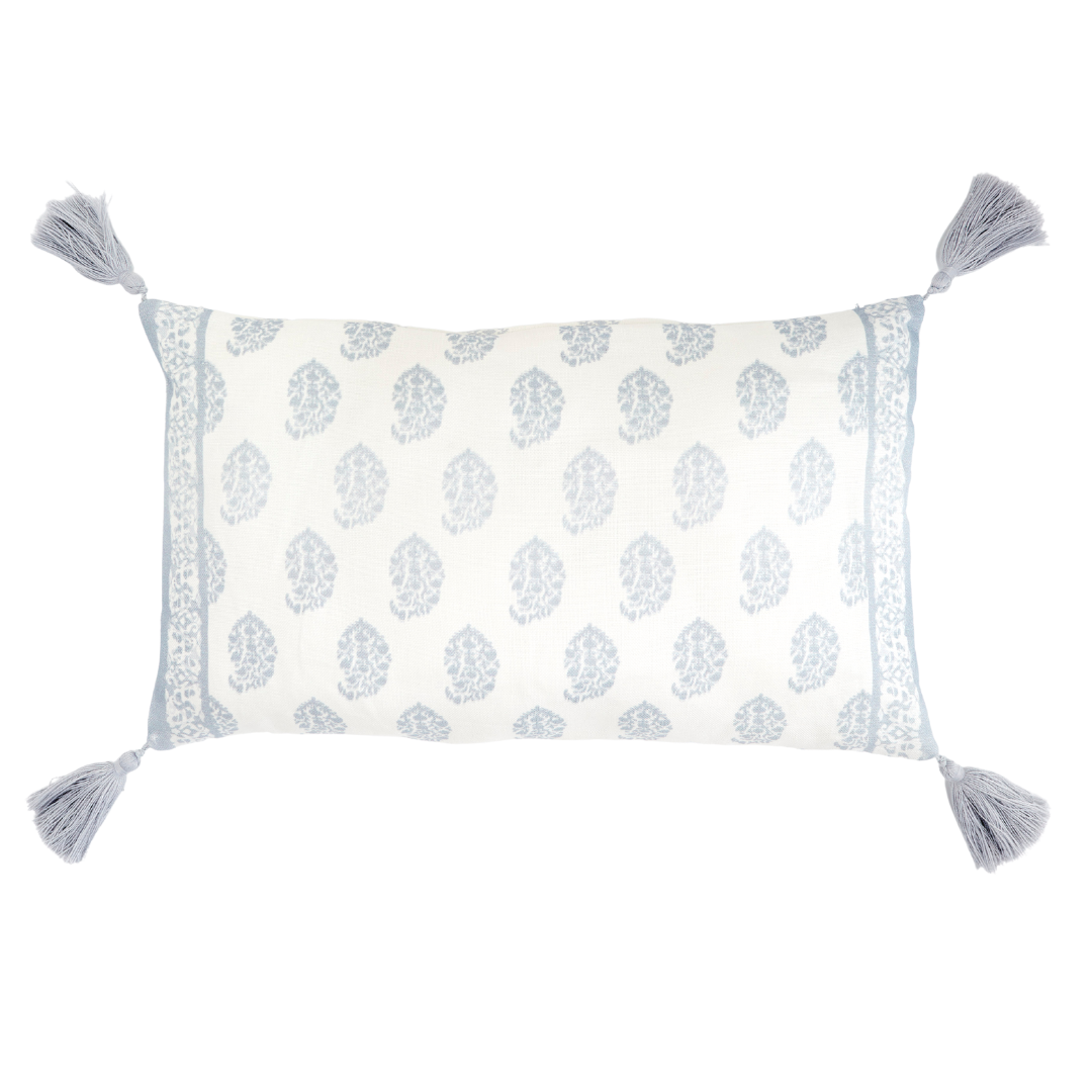 Blue Paisley Cushion - Rectangle - OVERSTOCK