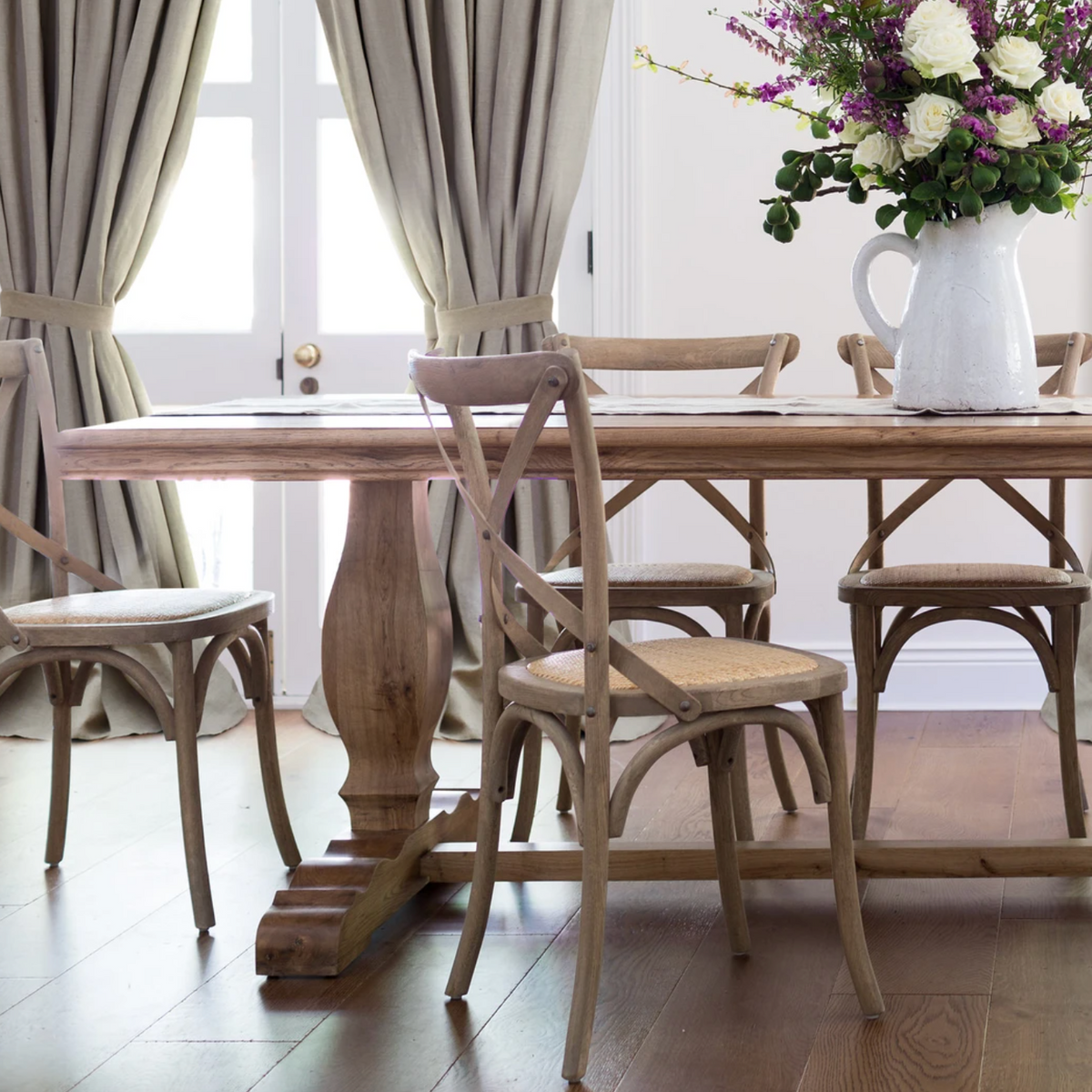 Parquetry French Farmhouse Dining Table