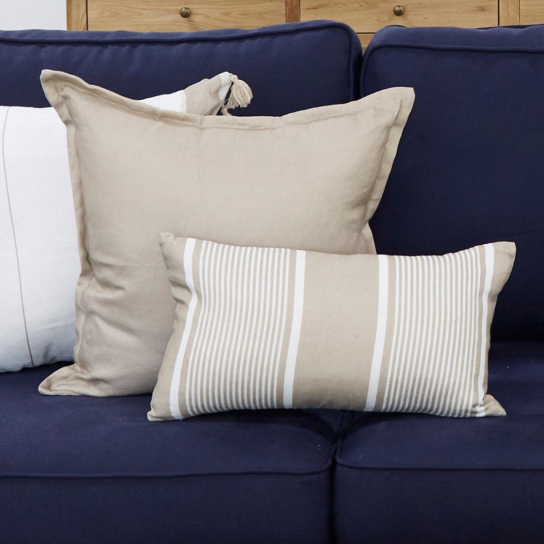 Natural Easthampton Cushion Rectangle - SECONDS