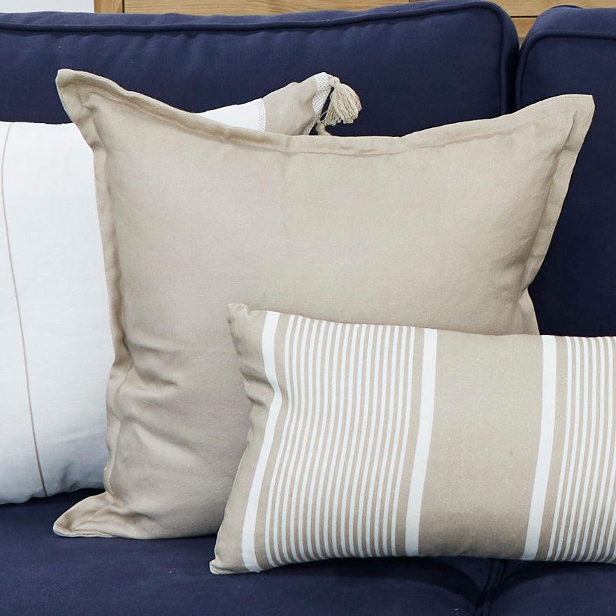 Natural Linen Cushion - Square - SECONDS - 2 left