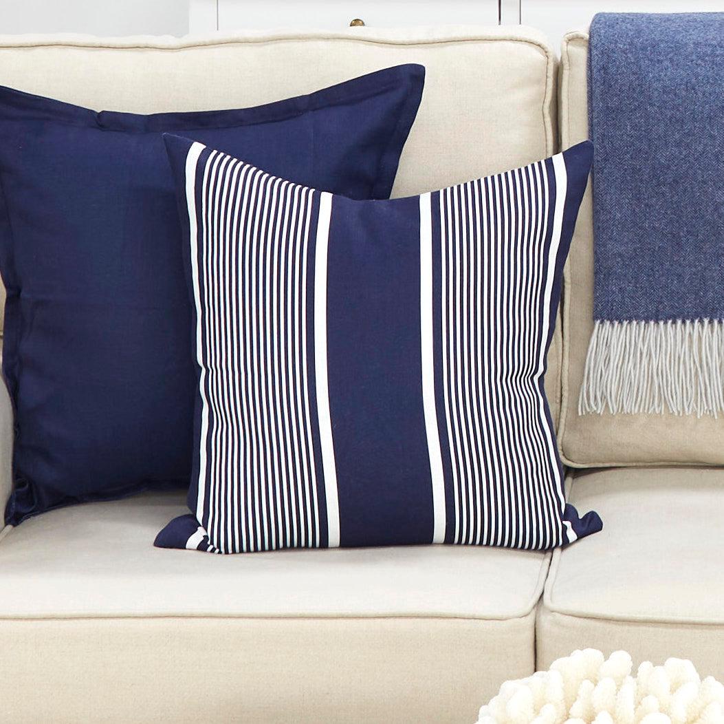 Navy Easthampton Cushion Cover - Square - END OF LINE - 1 left