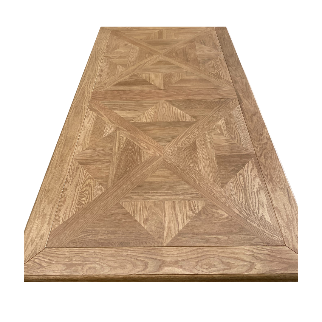 Parquetry French Farmhouse Dining Table - OVERSTOCK 3M TABLE