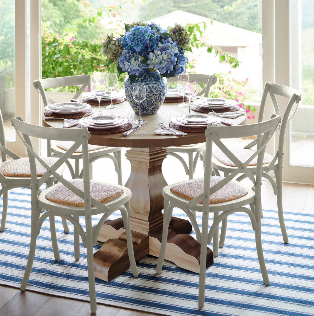 Round Hamptons Dining Table Package