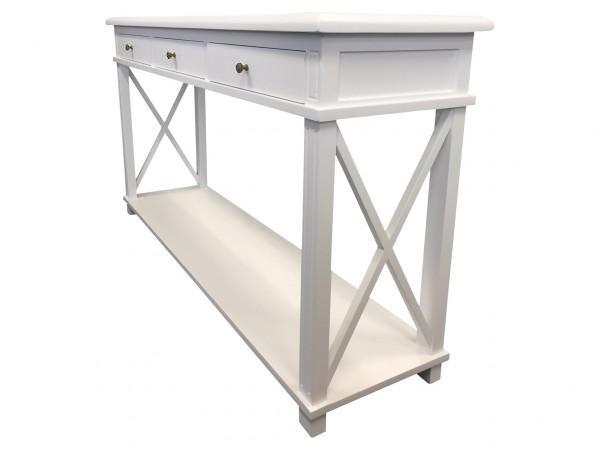 White Console Table - 3 Drawers